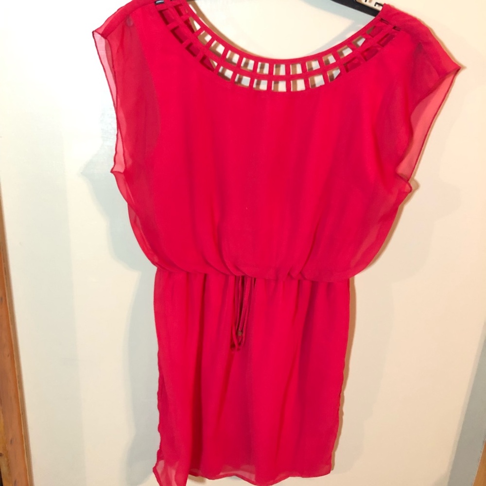 Red City Triangles dress